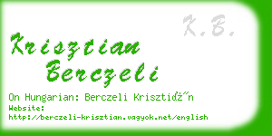 krisztian berczeli business card